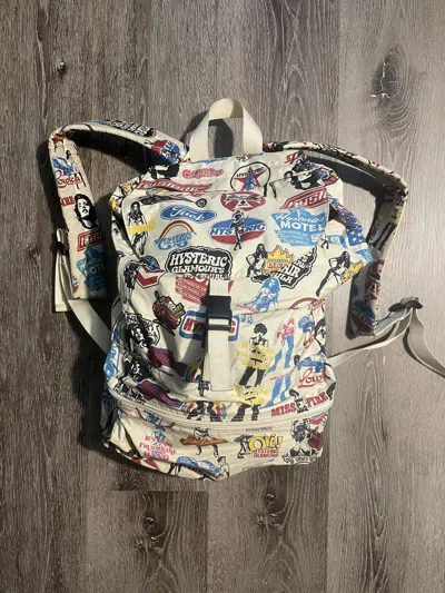 Pre-owned Hysteric Glamour Logo Backpack In White