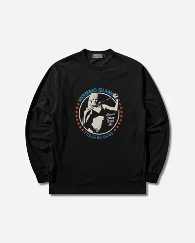 Hysteric Glamour Men S Come Play With Me Longsleeve T-shirt In Black