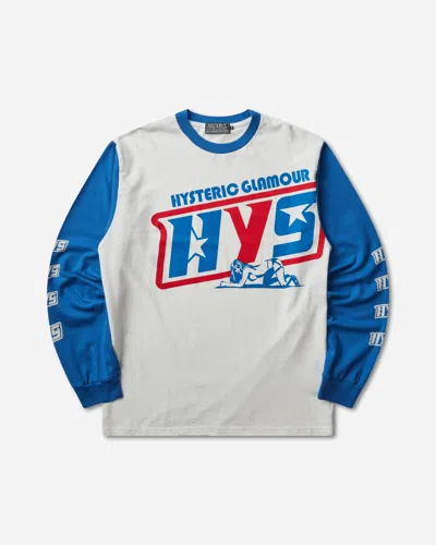 Hysteric Glamour Men S Dart Track Longsleeve T-shirt In Blue