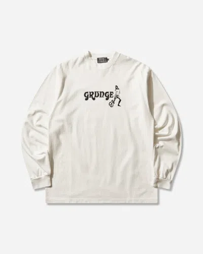 Hysteric Glamour Men S Grunge Longsleeve T-shirt In White