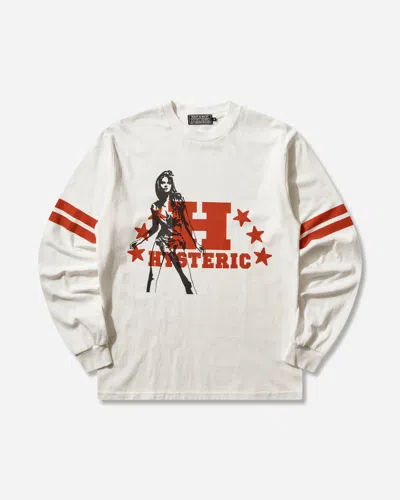 Hysteric Glamour Men S H Stars Longsleeve T-shirt White