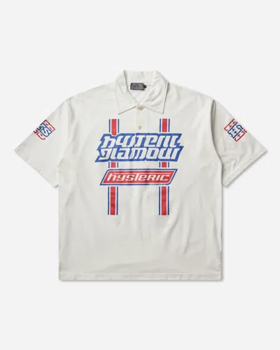 Hysteric Glamour Men S Hg Pit Crew Polo Shirt In White