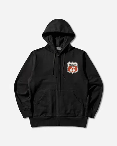 Hysteric Glamour Men S Hysteric Cherry Zip Hoodie Black