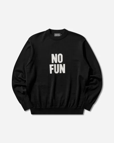 Hysteric Glamour Men S No Fun Sweater Black