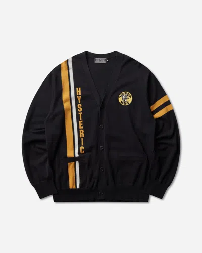 Hysteric Glamour Men S Super Hys Patch Cardigan In Black