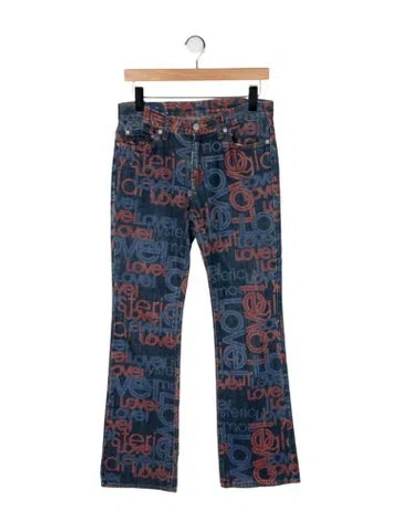 Pre-owned Hysteric Glamour Mid-rise Flared Jeans In Blue