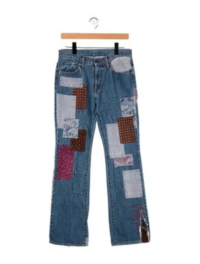 Pre-owned Hysteric Glamour Mid-rise Flared Jeans In Blue