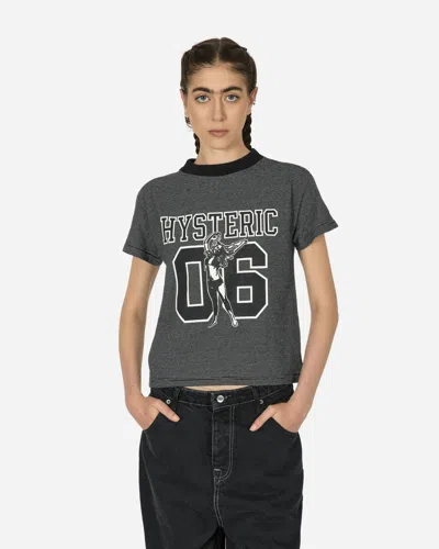Hysteric Glamour Number 6 Short T-shirt In Black