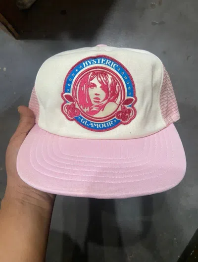 Pre-owned Hysteric Glamour Pink Trucker Cap Embroidered Logo