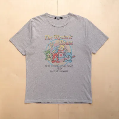 Pre-owned Hysteric Glamour Poem Live In Glasgow 1984 Tee T-shirt In Gray