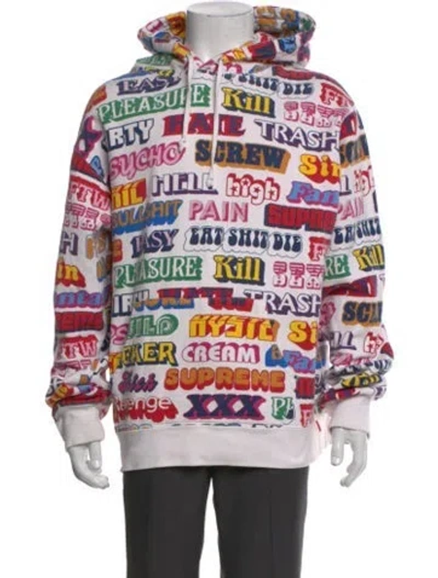 Pre-owned Hysteric Glamour Printed Mock Neck Hoodie In Multi