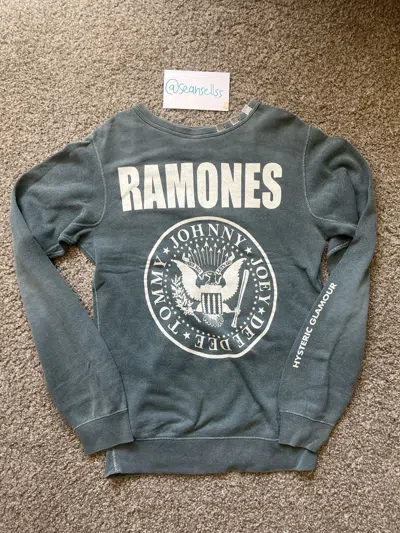 Pre-owned Hysteric Glamour Ramones Sweatshirt In Gray