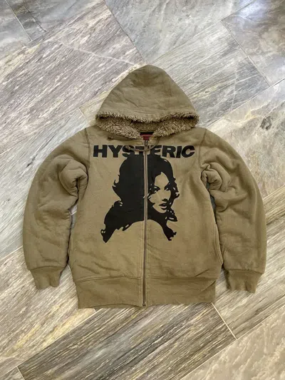 Pre-owned Hysteric Glamour Reversible Fleece Zipup Hoodie