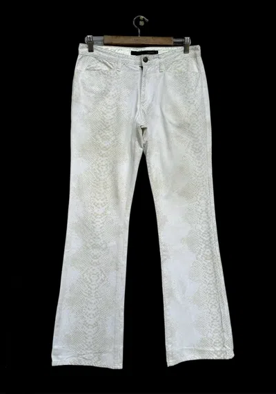 Pre-owned Hysteric Glamour Schlussel White Scale Flare Denim Pant