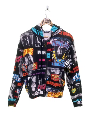 Pre-owned Hysteric Glamour Sexy Women Full Print Hoodie In Black