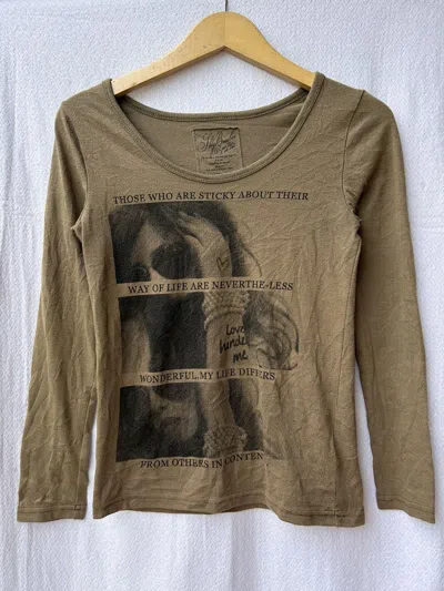Pre-owned Hysteric Glamour Sly Bomber Japanese Style Hysteric Girls Longsleeve In Brown