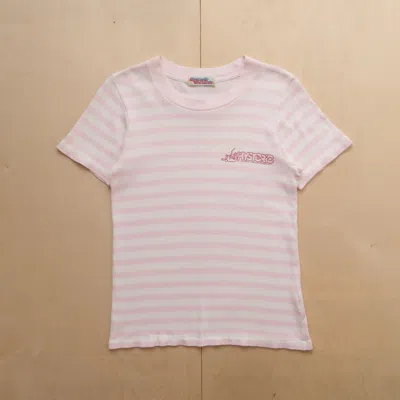 Pre-owned Hysteric Glamour "smoke Rabbit" Towel Tee T-shirt In Pink