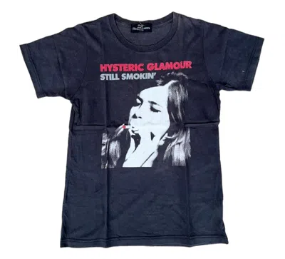 Pre-owned Hysteric Glamour "still Smokin" Tshirt Tee In Black
