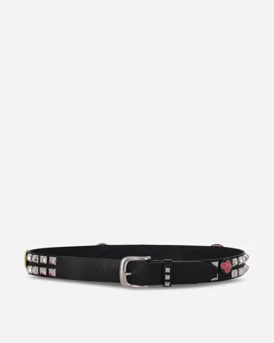 Hysteric Glamour Studs Badges Fever Belt Black