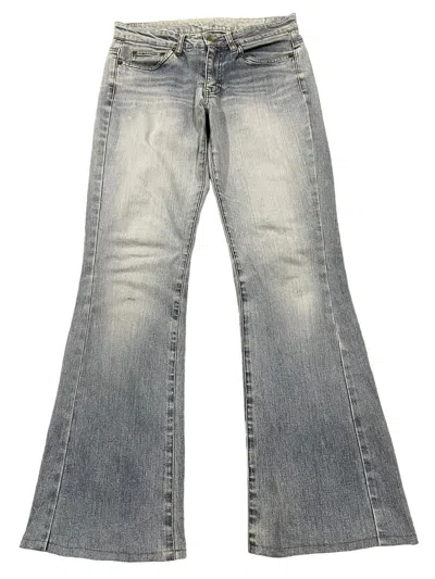 Pre-owned Hysteric Glamour Vintage Blue Wash Style Flare Jeans
