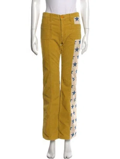 Pre-owned Hysteric Glamour Vintage Flared Jeans In Yellow