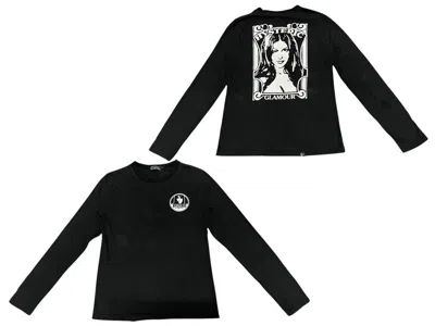 Pre-owned Hysteric Glamour Vintage  Girl Back Print Shirt In Black