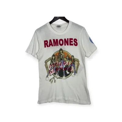 Pre-owned Hysteric Glamour Vintage  X Ramones Tshirt Band Punk Tshirt In White