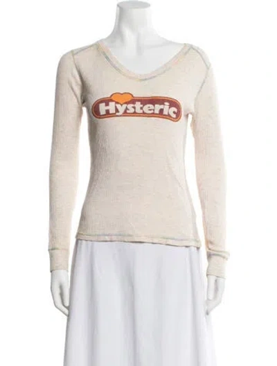 Pre-owned Hysteric Glamour Vintage Late 1990's - Early 2000's Top In Neutrals