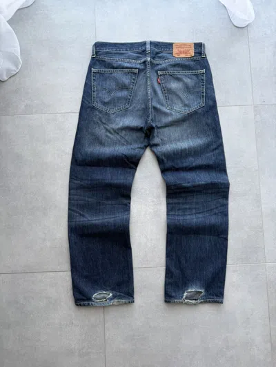 Pre-owned Hysteric Glamour Vintage Levis Baggy Flared Hype Bootcut Distressed Jeans Y2k In Blue