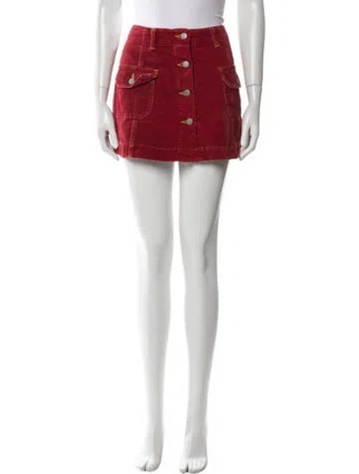 Pre-owned Hysteric Glamour Vintage Mini Skirt In Red