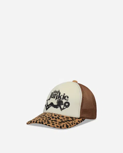 Hysteric Glamour Vinyl Junkie Mesh Cap In Brown
