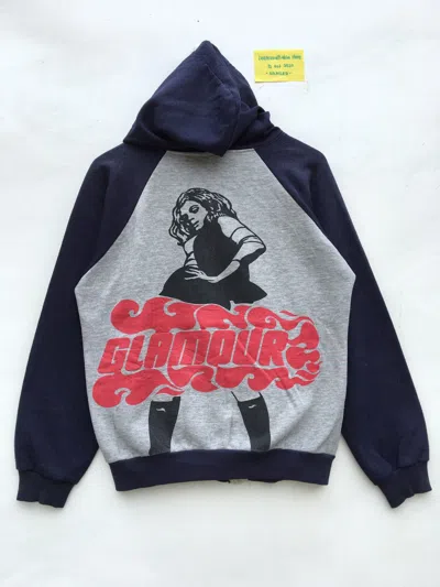 Pre-owned Hysteric Glamour Vtg  Big Logo Zipper Hoodie In Gray