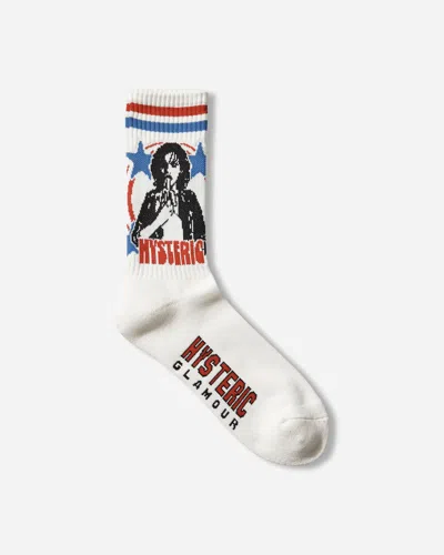Hysteric Glamour Woman Banana Sports Socks In White