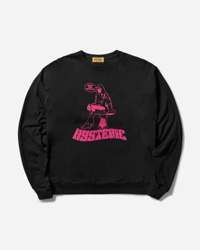 Hysteric Glamour Women S Come Trip With Me Crewneck Sweatshirt In Black