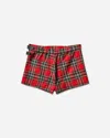 Hysteric Glamour Women S Disco Sucks Pleated Shorts Red