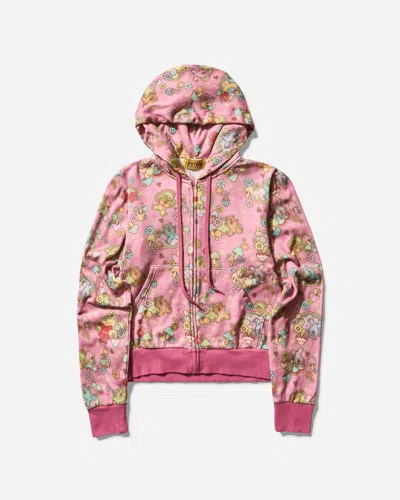 Hysteric Glamour Women S Fire Bear Dream Pattern Zip Hoodie