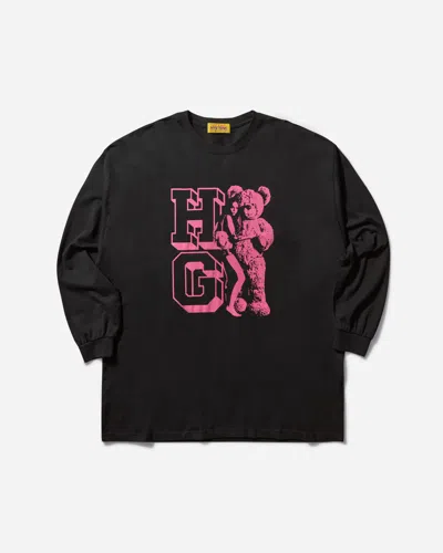 Hysteric Glamour Women S Hg Woman Bear Oversized Longsleeve T-shirt In Black