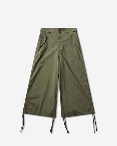Hysteric Glamour Women S Side-gathered Military Pants Khaki In Green