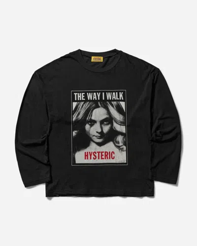Hysteric Glamour Women S The Way I Walk Longsleeve T-shirt In Black
