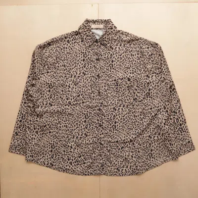 Pre-owned Hysteric Glamour X If Six Was Nine 1980s Party - Leopard Tiger Boxy Shirt In Multi