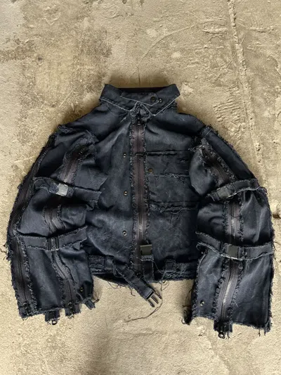 Pre-owned Hysteric Glamour X If Six Was Nine Avant Garde If Six Was Nine Balenci Opium Style Cargo Jacket In Washed Black