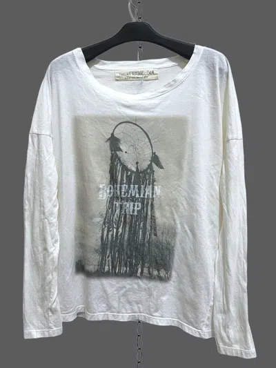 Pre-owned Hysteric Glamour X If Six Was Nine G.o.a Bohemian Trip Long Slevee Tee In White