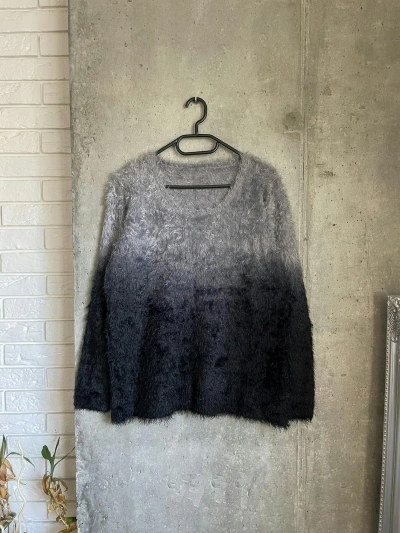 Pre-owned Hysteric Glamour X If Six Was Nine Gradient Fuzzy Mohair Sweater Knit Ifsixwasnine Igb Cozzy In Gray Gradient
