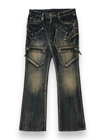Pre-owned Hysteric Glamour X If Six Was Nine Japan Difference Ruppert Japan Jean Zipper Multipocket Wash In Washed Blue