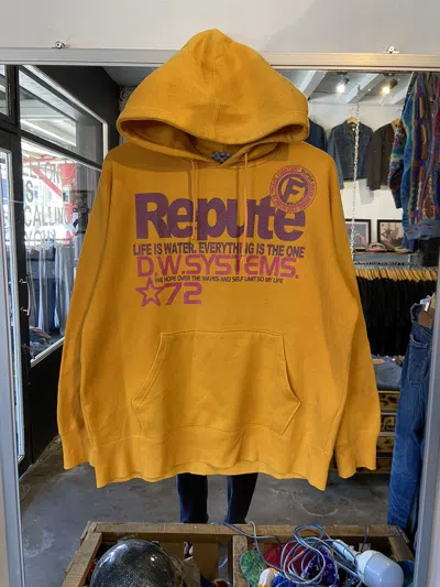 Pre-owned Hysteric Glamour X If Six Was Nine Life Us Water Everything Is The One Japanese Hoodie In Yellow