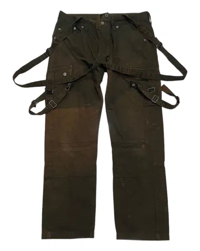 Pre-owned Hysteric Glamour X If Six Was Nine Semantic Design Bondage Multi Pocket Cropped Cargo Pants In Green
