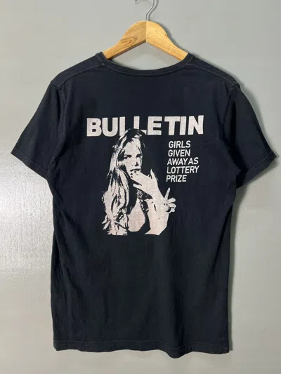 Pre-owned Hysteric Glamour X If Six Was Nine Vintage 2000's Girl Is A Lottery Poem T-shirt In Black