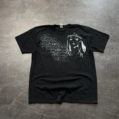 Pre-owned Hysteric Glamour X If Six Was Nine Vintage Japan Vibe Poem T-shirt Y2k If Six Was Nine Style In Black
