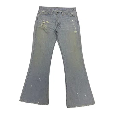 Pre-owned Hysteric Glamour X If Six Was Nine Vintage Levis 646 Painter Denim Flare Bootcut Pants In Blue