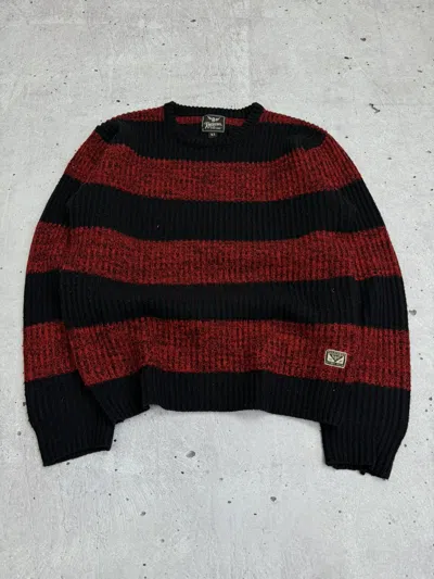 Pre-owned Hysteric Glamour X If Six Was Nine Vtg Hysteric Glamour Kurt Cobain Style Striped Sweater In Multi